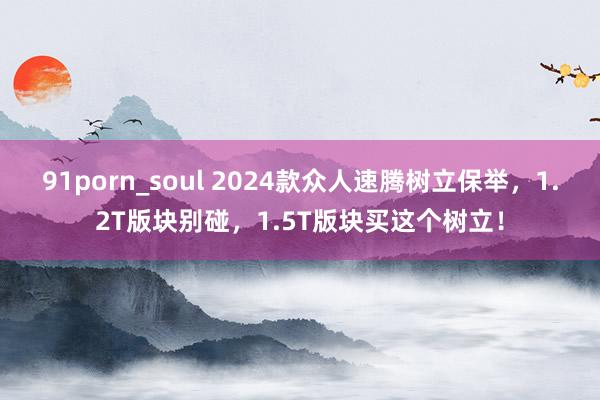 91porn_soul 2024款众人速腾树立保举，1.2T版块别碰，1.5T版块买这个树立！