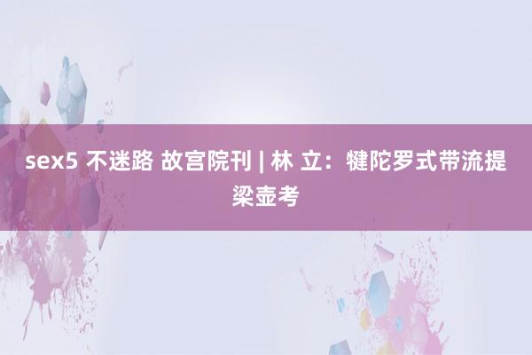 sex5 不迷路 故宫院刊 | 林 立：犍陀罗式带流提梁壶考