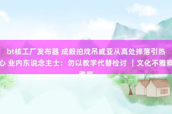 bt核工厂发布器 成毅拍戏吊威亚从高处摔落引热心 业内东说念主士：勿以教学代替检讨 ｜文化不雅察