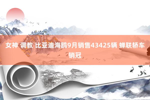 女神 调教 比亚迪海鸥9月销售43425辆 蝉联轿车销冠