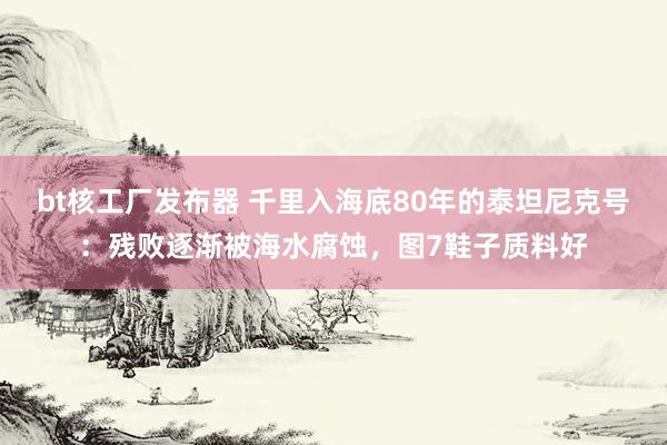 bt核工厂发布器 千里入海底80年的泰坦尼克号：残败逐渐被海水腐蚀，图7鞋子质料好