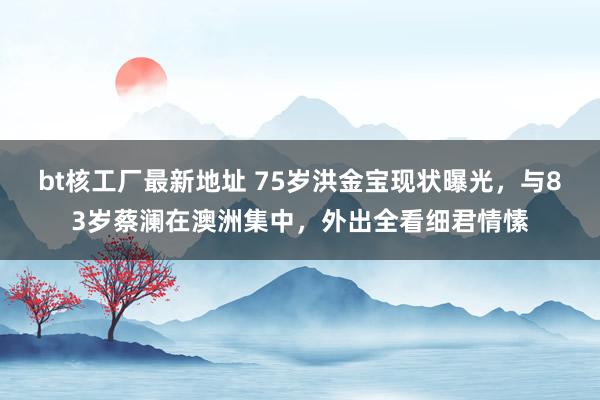 bt核工厂最新地址 75岁洪金宝现状曝光，与83岁蔡澜在澳洲集中，外出全看细君情愫