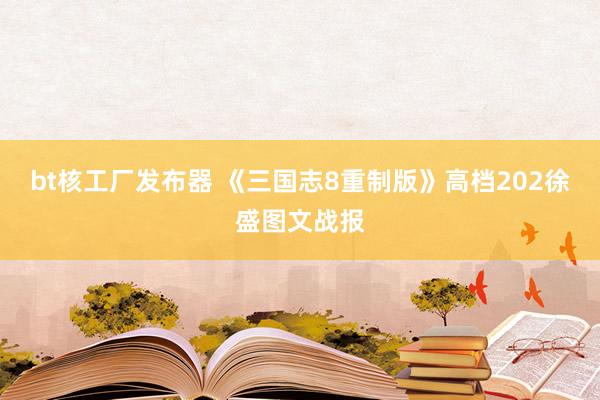 bt核工厂发布器 《三国志8重制版》高档202徐盛图文战报